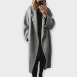 Jennifer - Grauer eleganter Mantel