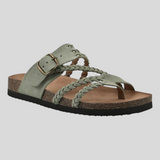Aurora - Anatomische Korksandalen mit Flechtdesign