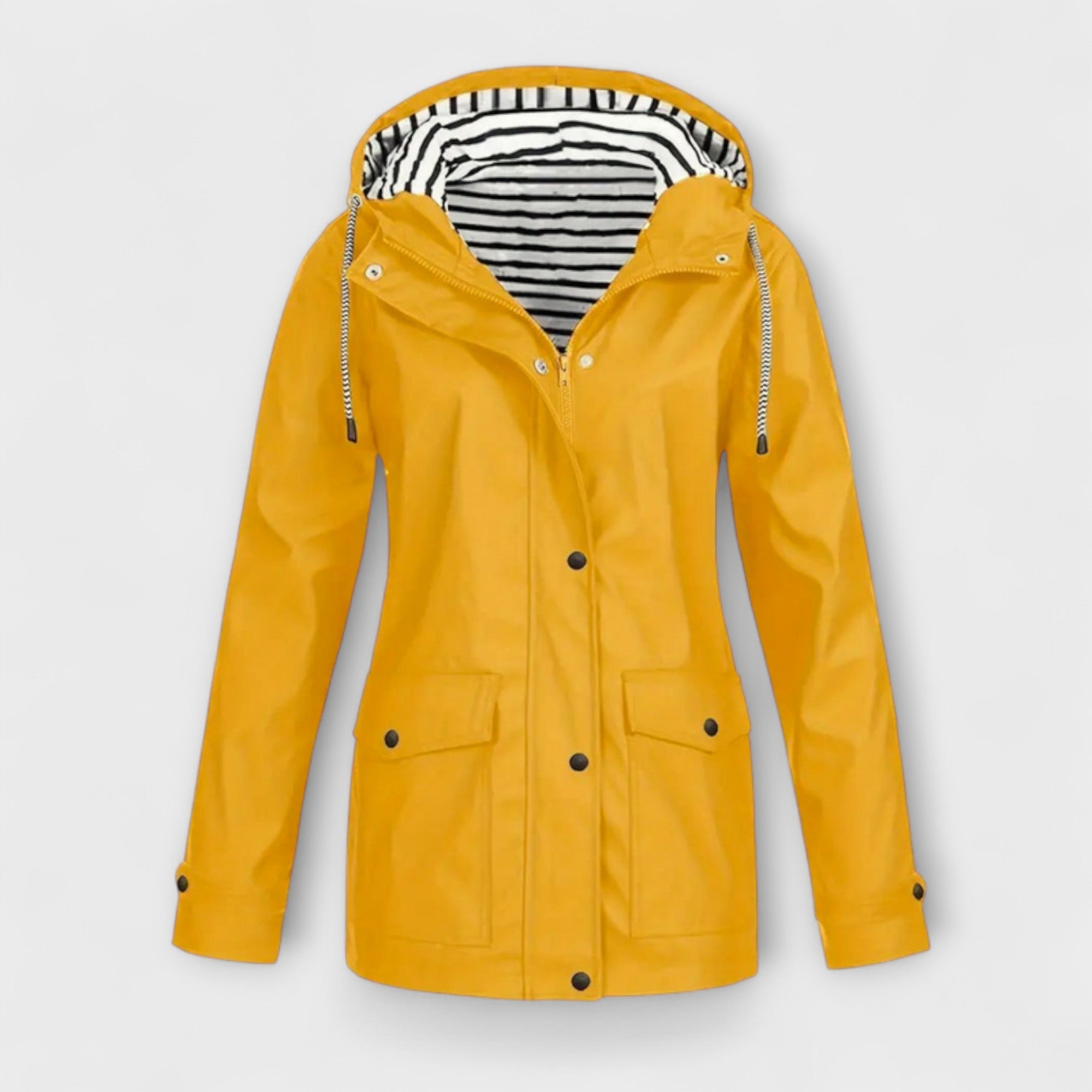 Alessa - Schwarze stylische Regenjacke