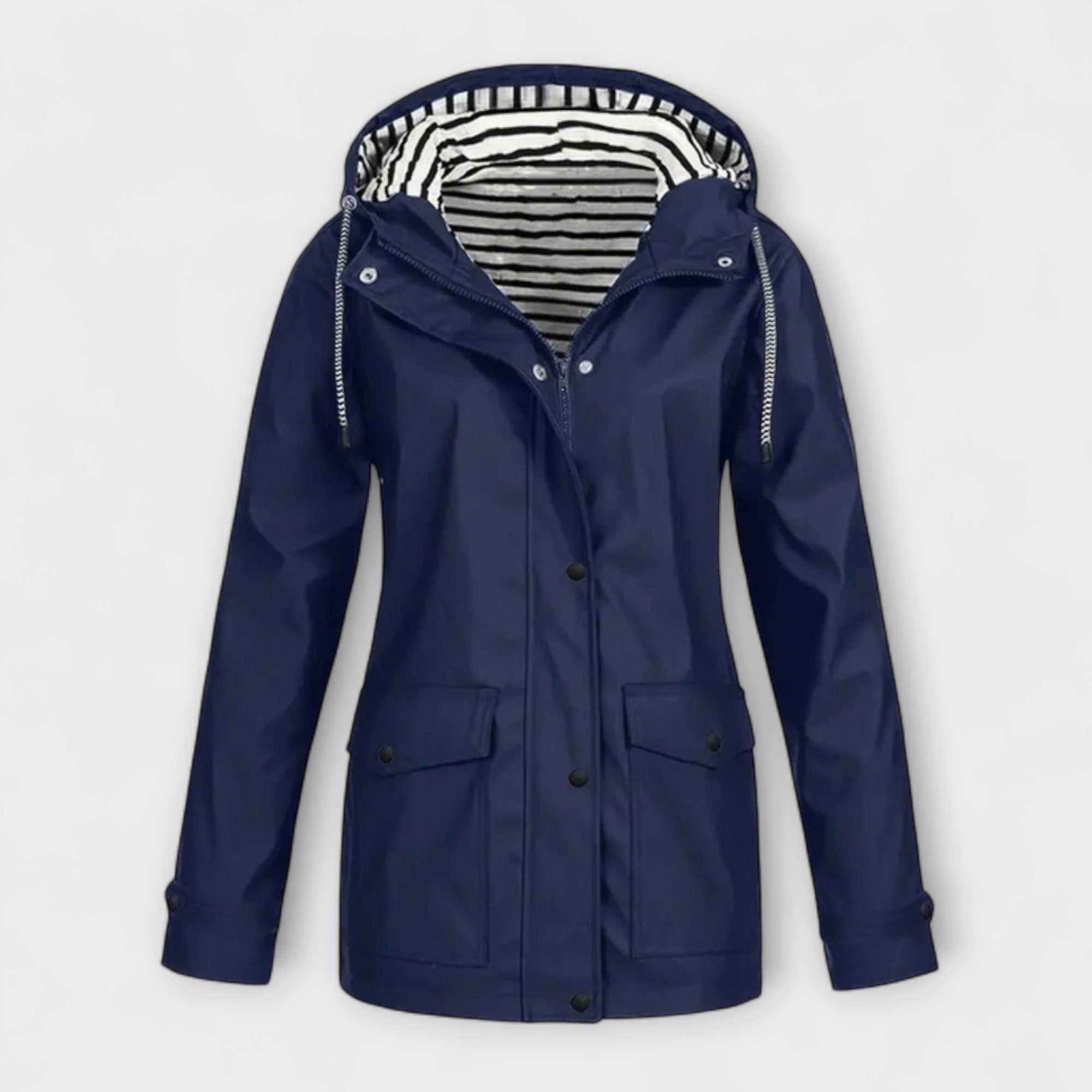 Alessa - Schwarze stylische Regenjacke