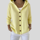 Teri - Damen-Cardigan mit langen Ärmeln und Kapuze
