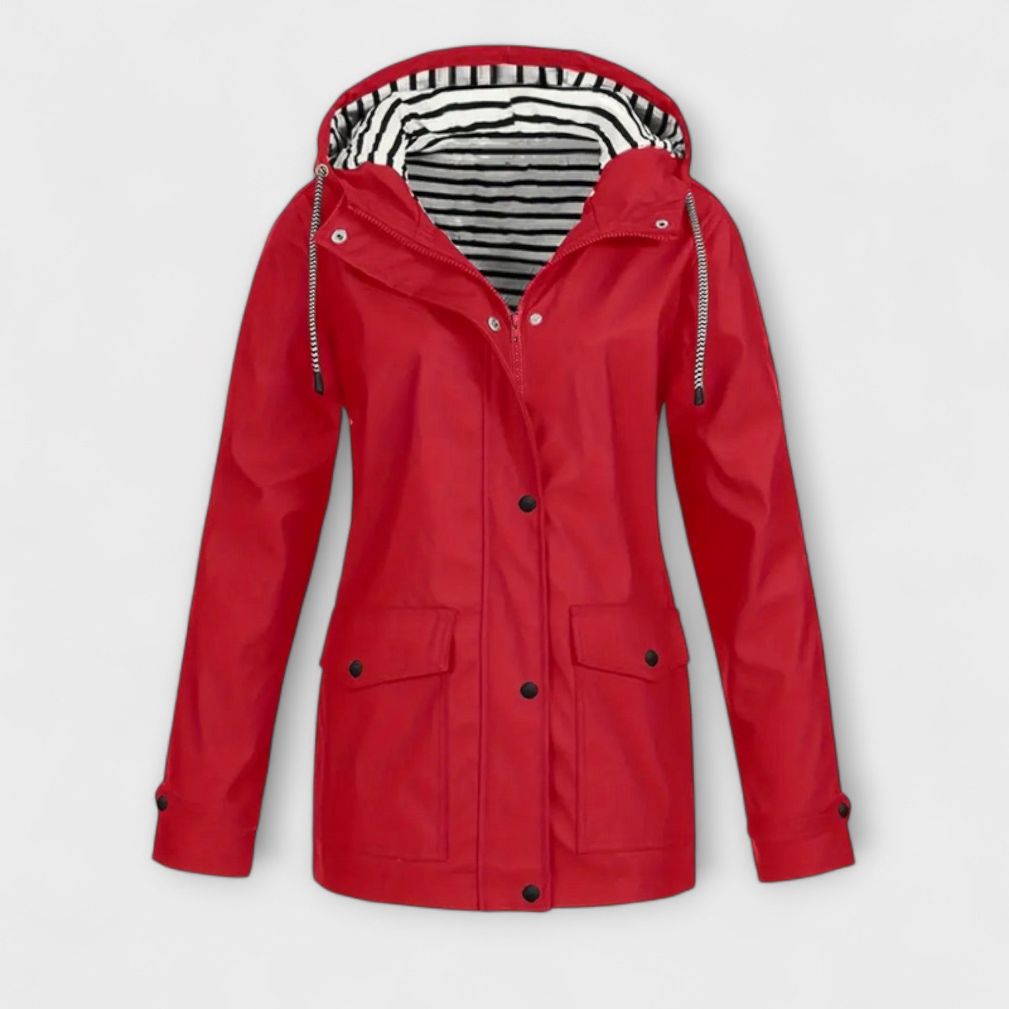 Alessa - Schwarze stylische Regenjacke