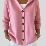 Teri - Damen-Cardigan mit langen Ärmeln und Kapuze