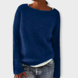 Regine - Grauer einfarbiger Pullover