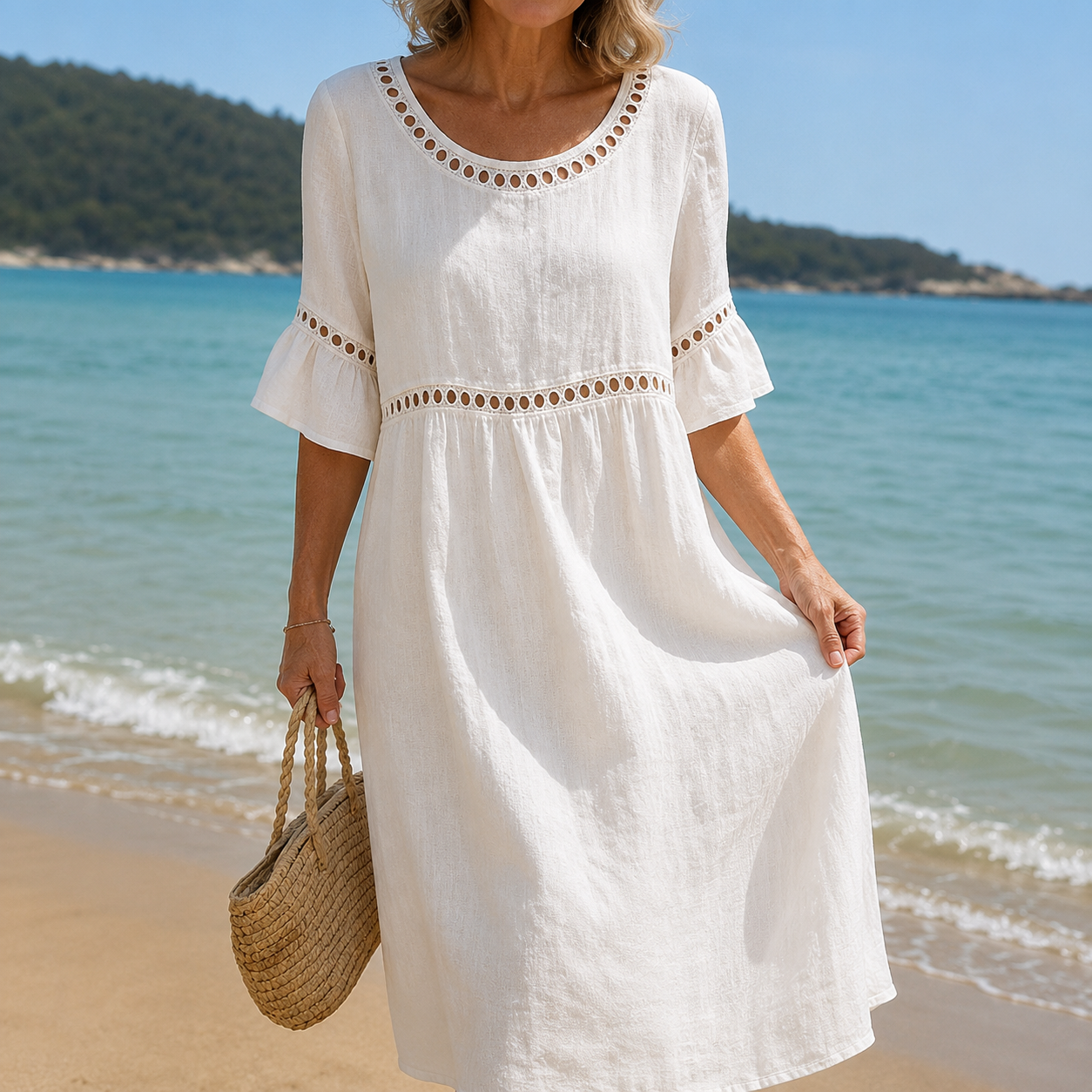 Hélène - Langes Kleid mit schmeichelnder Passform