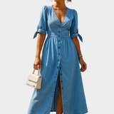 Denim-Kleid mit Knöpfen