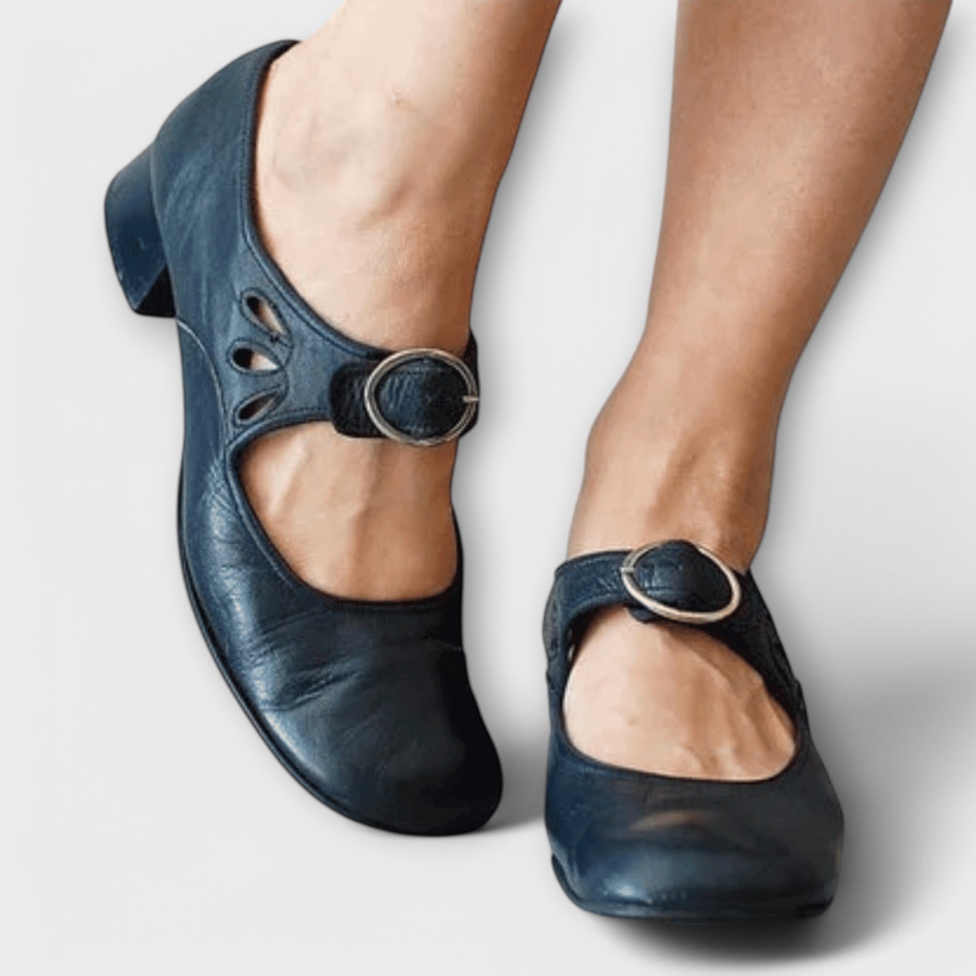 Apollonia - Bequeme Leder-Spangenschuhe