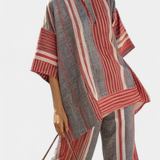 Matilde - Rot-graues Oversize-Set mit Streifen