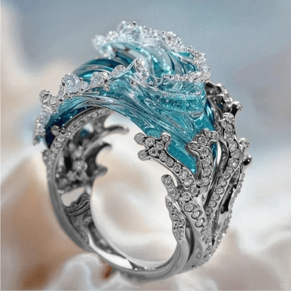 Aprikosen-inspirierter Ring Vizuuri