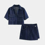 Dunkelblaues Set