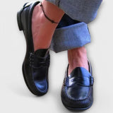 Gertrud - Klassische Braune Loafer