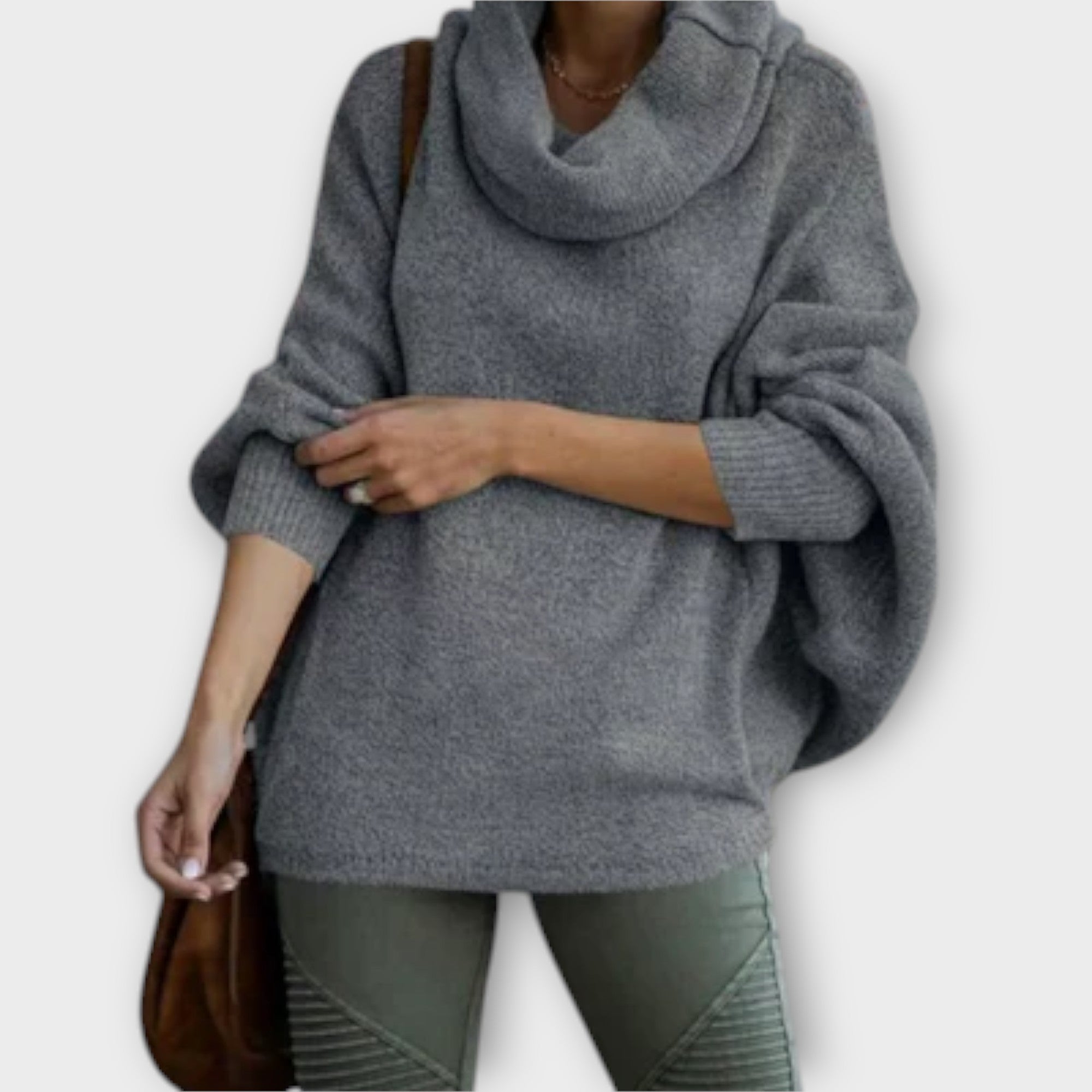 Ulrike - Beiger eleganter Rollkragenpullover
