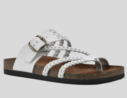 Aurora - Anatomische Korksandalen mit Flechtdesign