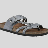 Aurora - Anatomische Korksandalen mit Flechtdesign