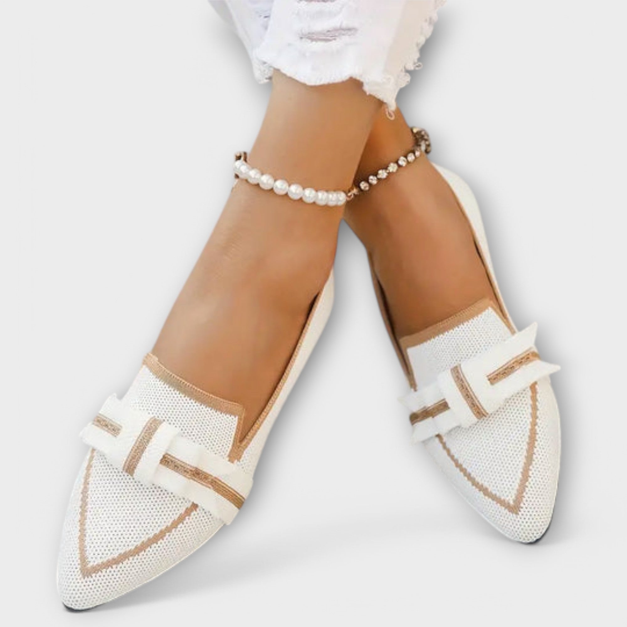Mareike - Schwarze Spitze Slipper mit Schleife