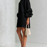 Anita - Elegantes Minikleid mit Rosendetails