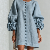 Anita - Elegantes Minikleid mit Rosendetails