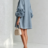 Anita - Elegantes Minikleid mit Rosendetails