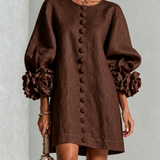 Anita - Elegantes Minikleid mit Rosendetails
