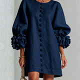 Anita - Elegantes Minikleid mit Rosendetails