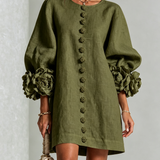Anita - Elegantes Minikleid mit Rosendetails