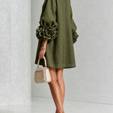 Anita - Elegantes Minikleid mit Rosendetails
