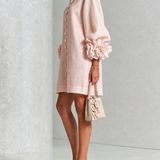 Anita - Elegantes Minikleid mit Rosendetails