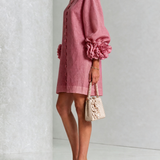 Anita - Elegantes Minikleid mit Rosendetails