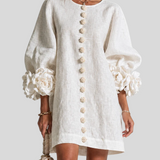Anita - Elegantes Minikleid mit Rosendetails