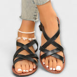 Edeltraud - Sandalen mit Kreuzriemen