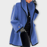 Sherry - Blauer eleganter Trenchmantel