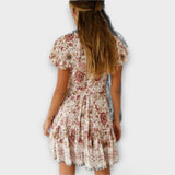 Amina - Kurzes Kleid mit Boho-Muster