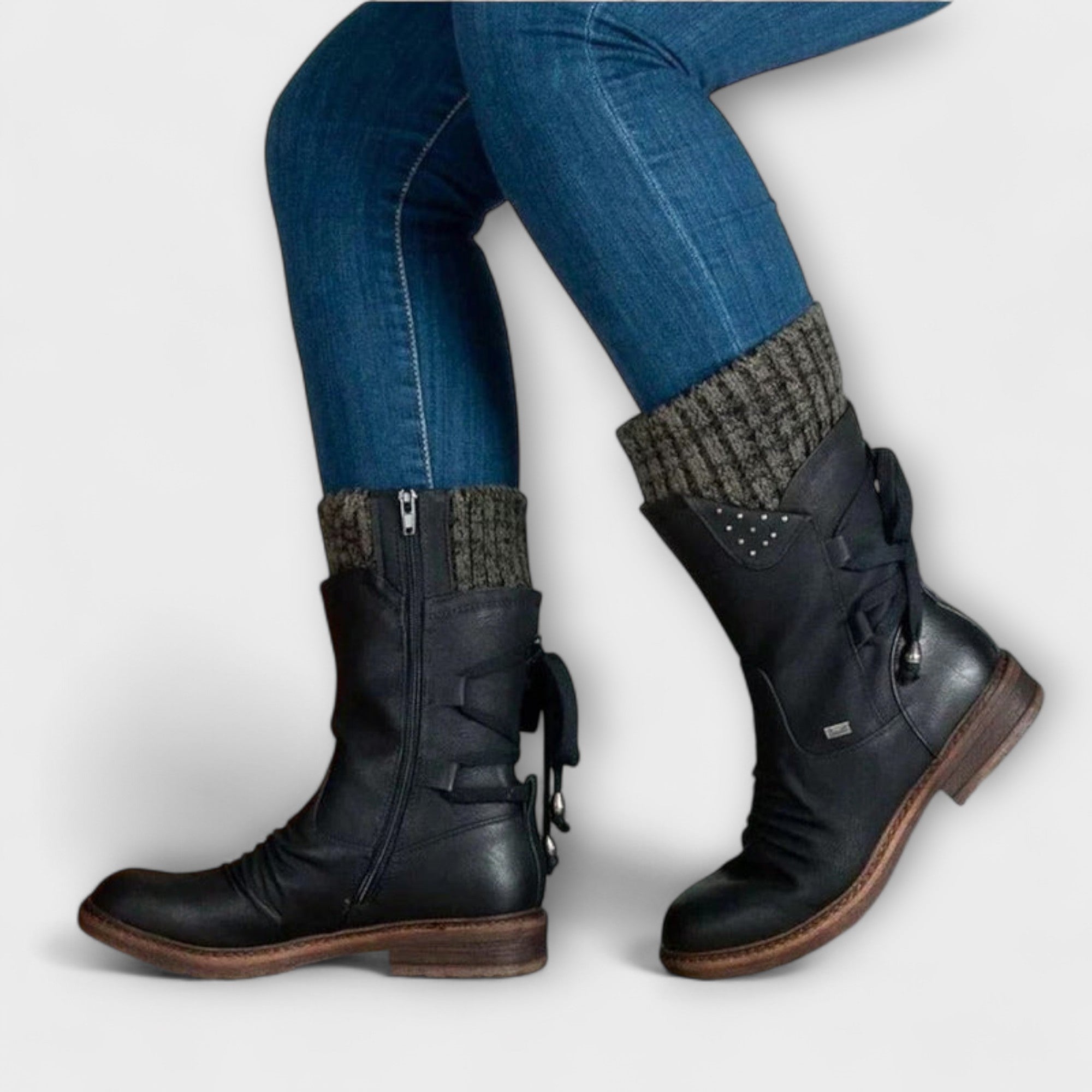 Wendelgard - Wadenhohe Winterstiefel