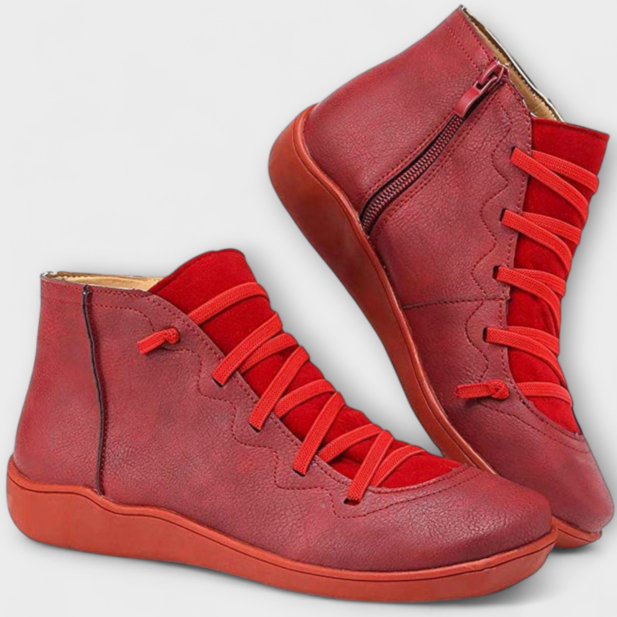 Sieglinde - Bequeme Schnür-Stiefeletten