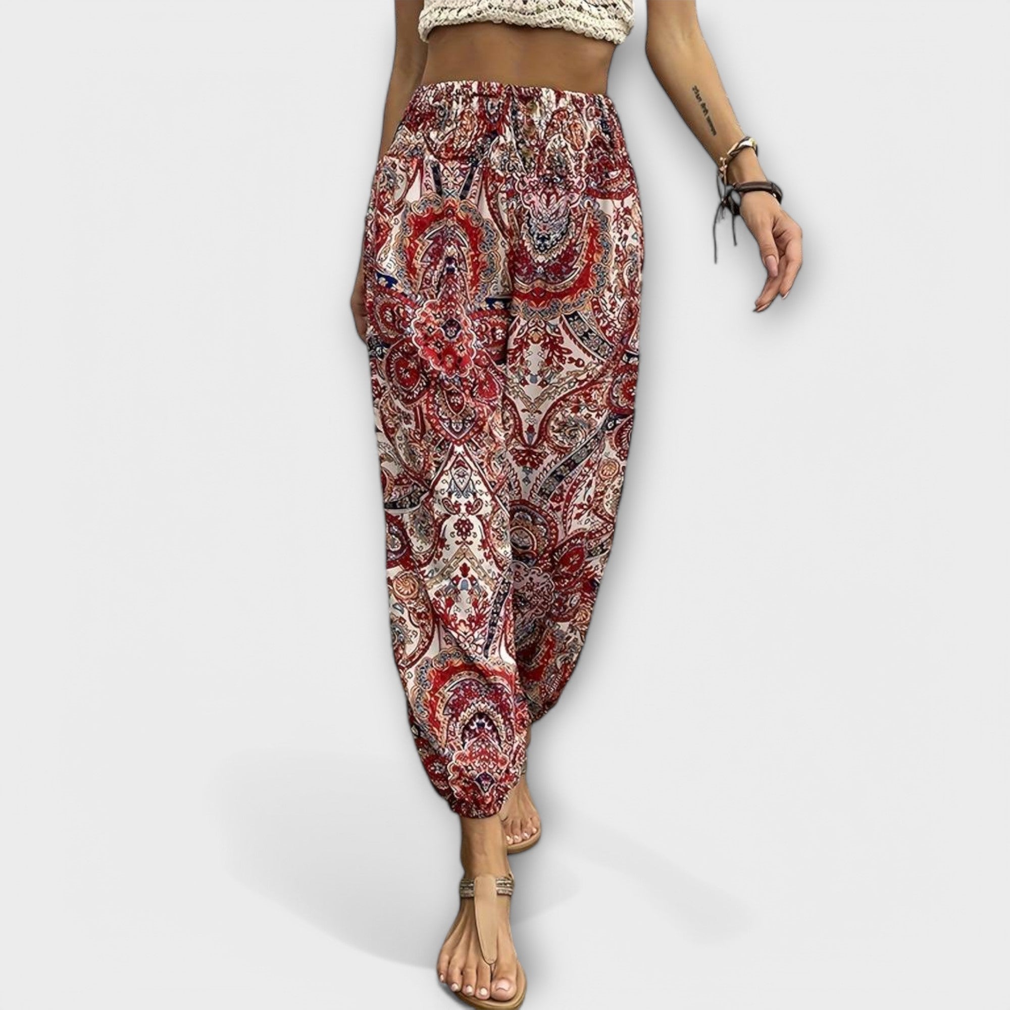 Theodelinde - Hose mit Ethno-Muster