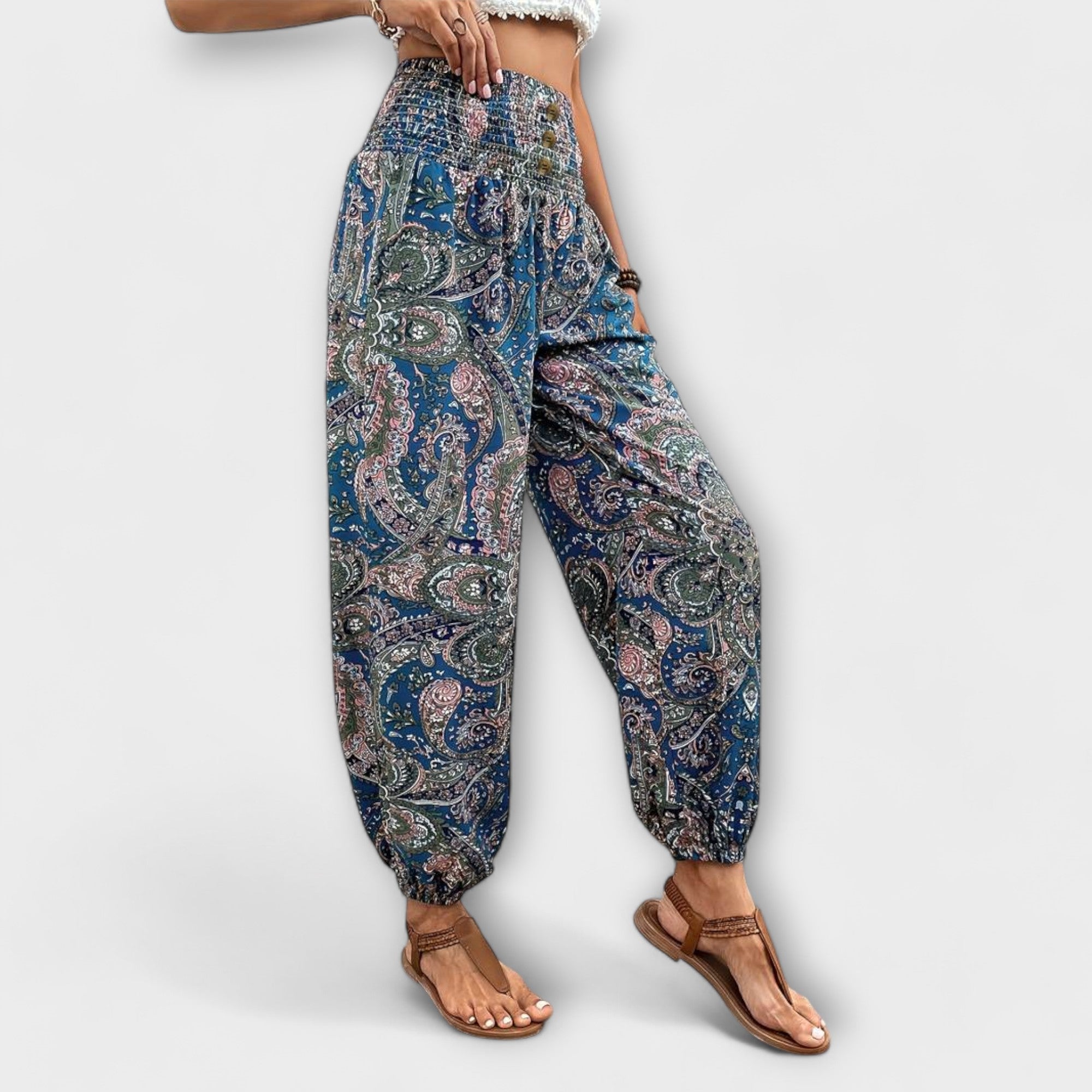 Theodelinde - Hose mit Ethno-Muster