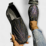 Sieglind - Slipper mit Strass-Verzierung