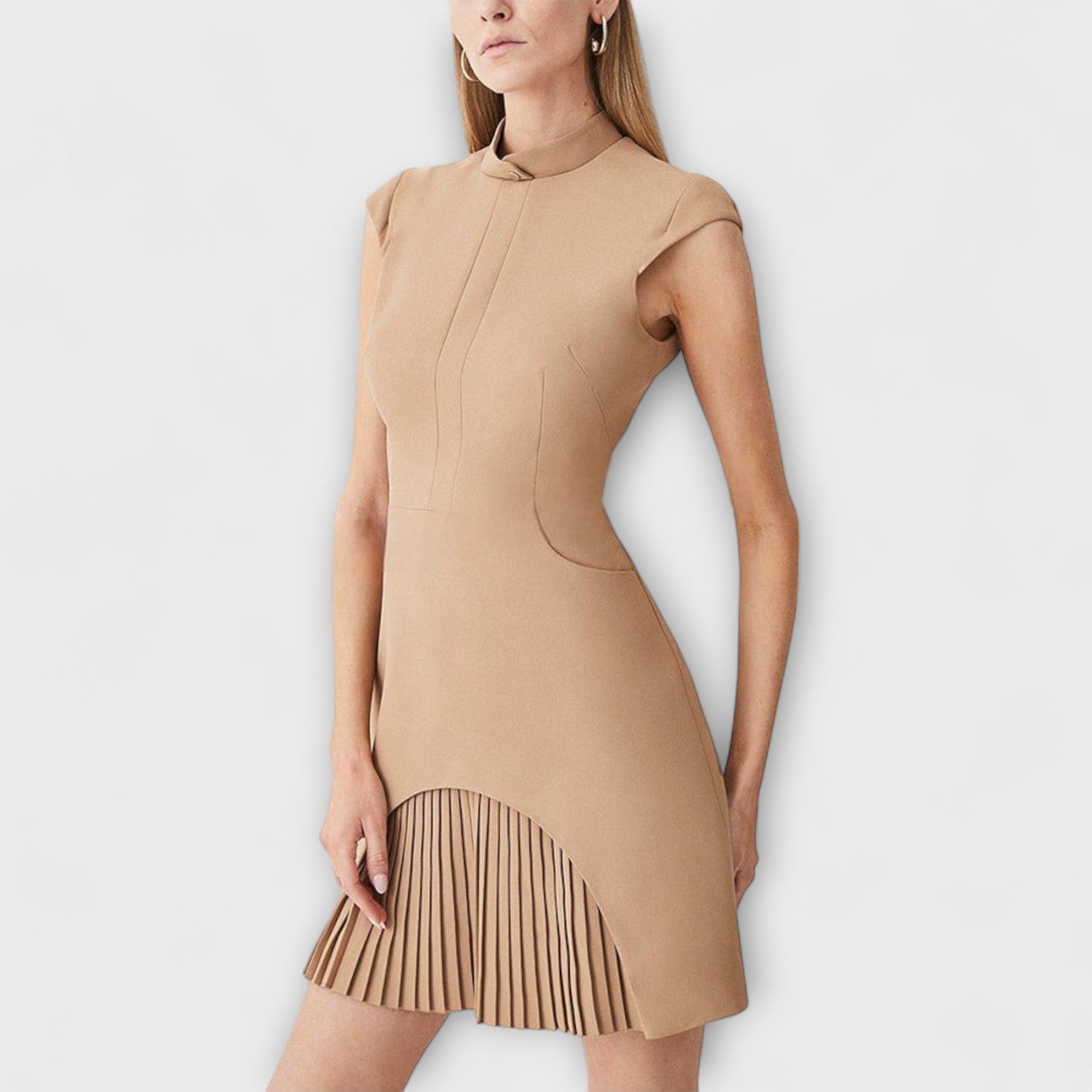 Elowen - Mini-Kleid im Militär-Patchwork-Stil
