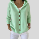 Teri - Damen-Cardigan mit langen Ärmeln und Kapuze