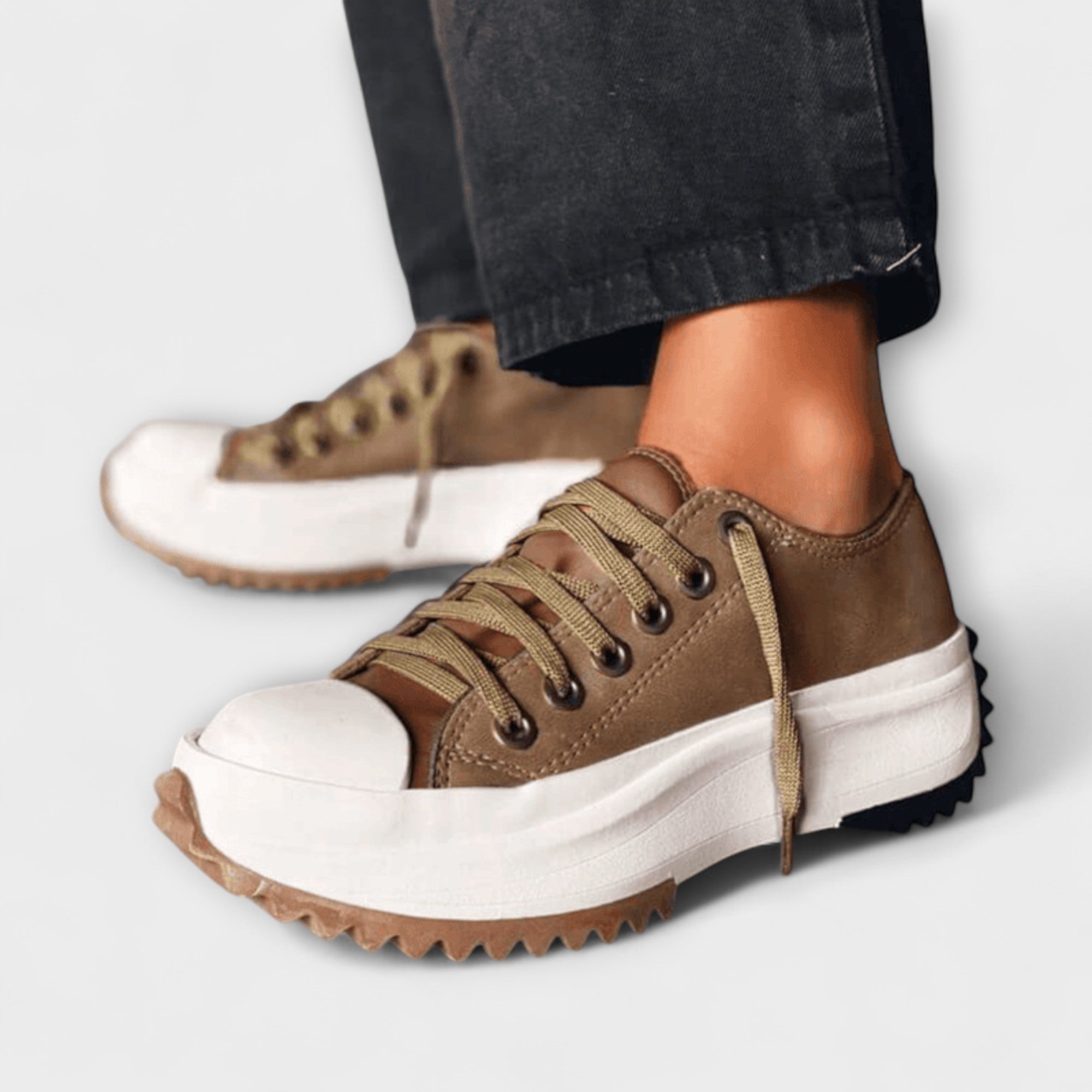 Trautlinde - Trendige Plateau-Schnürschuhe