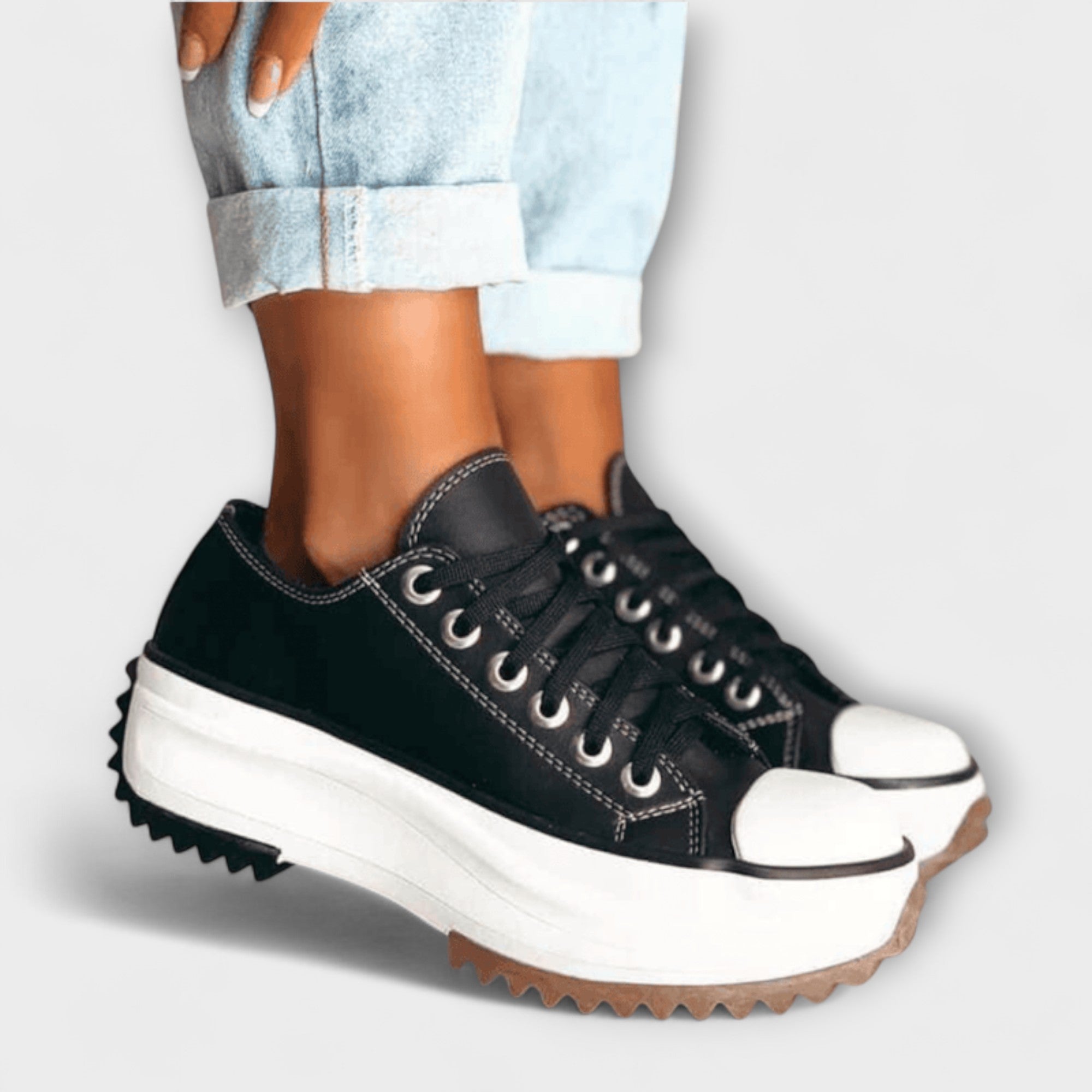 Trautlinde - Trendige Plateau-Schnürschuhe