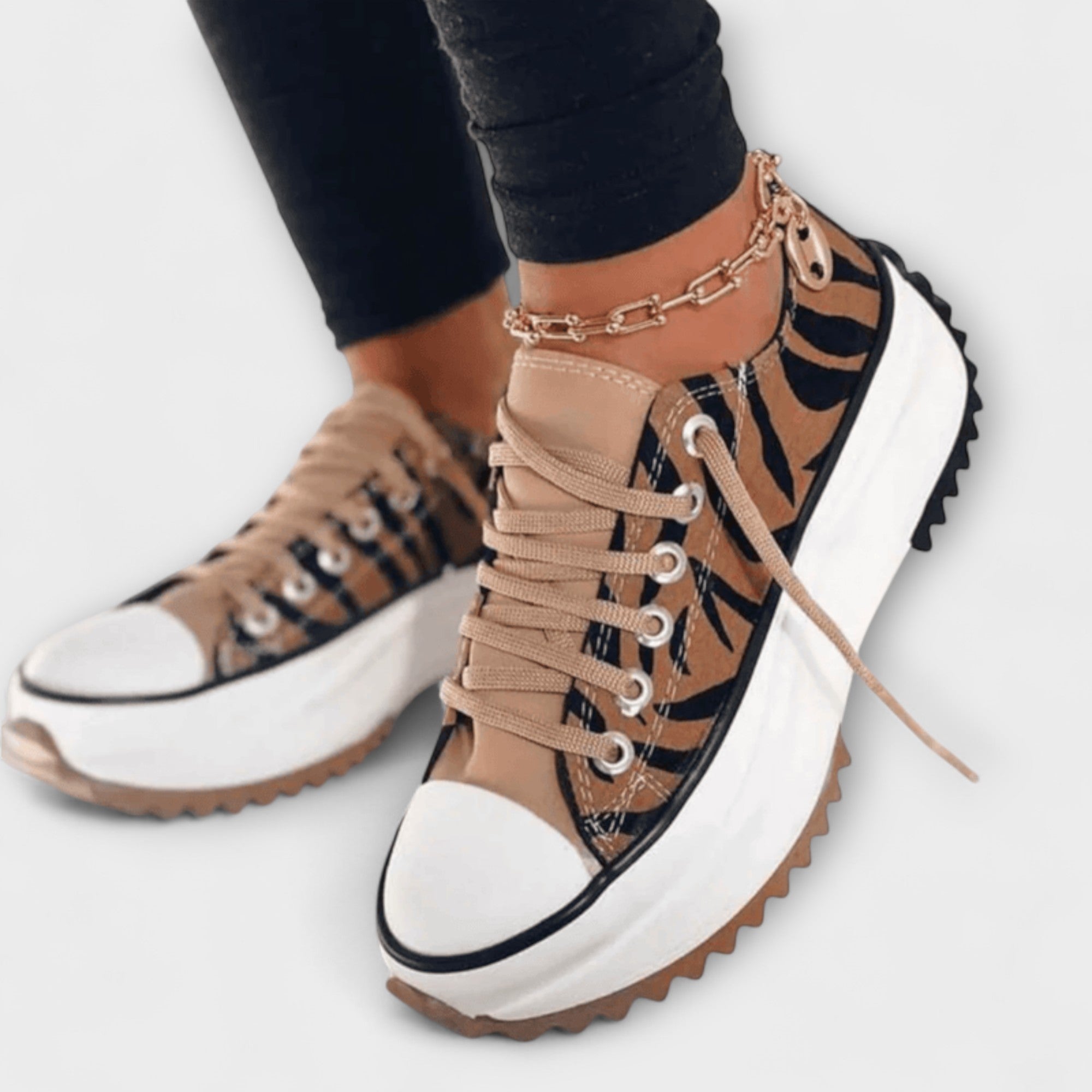 Trautlinde - Trendige Plateau-Schnürschuhe