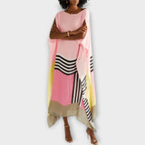 Elenora - Lockerer Kaftan mit geometrischem Muster