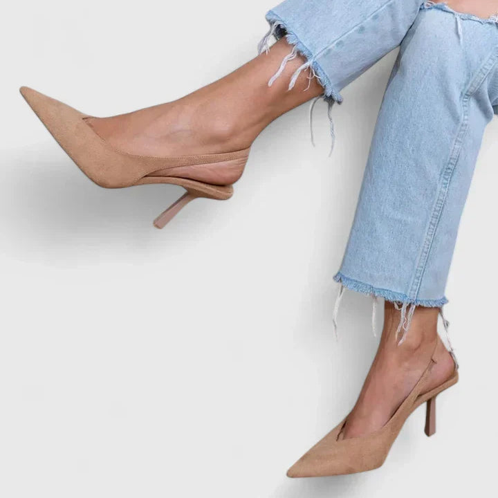Adelinde - Transparente Spitz-Pumps